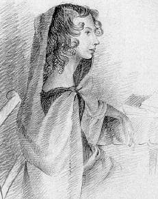 A sketch of Anne Brontë by Charlotte Brontë